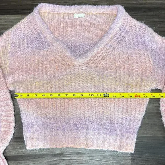 Urban Outfitters Cassia Space Dye Sweater Size Small Oversized Chunky Knit Pink - Picture 6 of 9